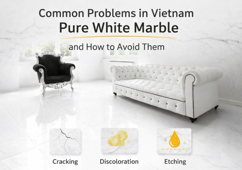 Common problems in Vietnam Pure White Marble and how to avoid them